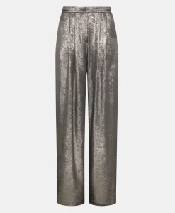 Sale PANTALON PATRICE EN LAMINÉ FLUIDE - Femme Pantalons