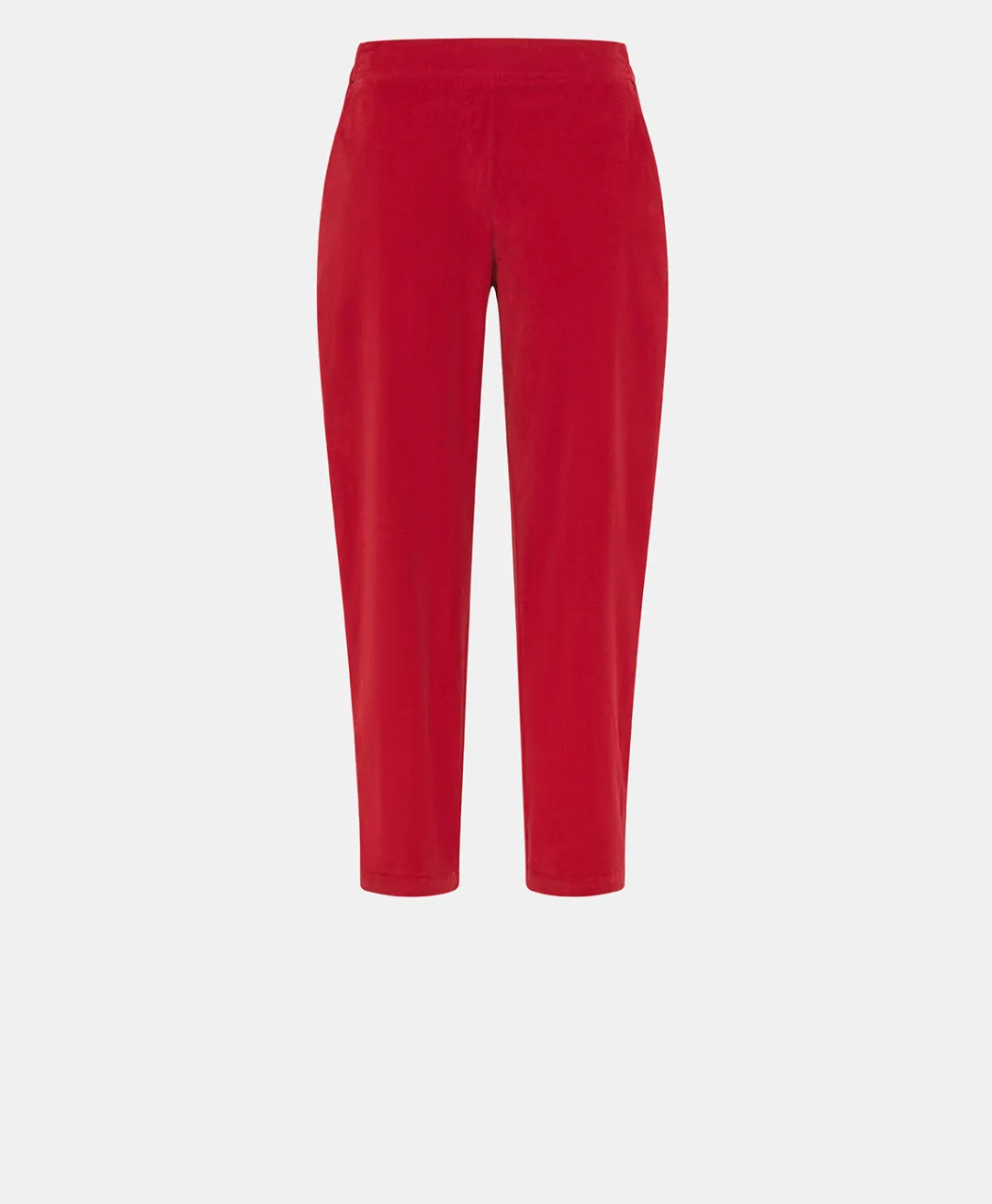 New PANTALON YOKO EN VELOURS MILLERAIE STRETCH - ROUGE CARMIN Femme Pantalons