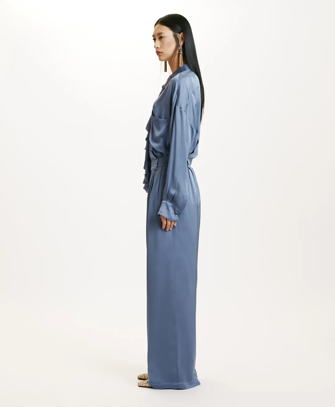 Online PANTALONI LANZAROTE BIS 2 EN SOIE LAVÉE - PAPIER SUCRE Femme Costumes
