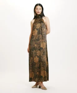 Online ROBE AKENO EN SATIN STRETCH IMPRIMÉ - Femme Robes