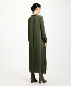 Best ROBE ATENA EN SOIE SANDWASHED UNIE - Femme Robes
