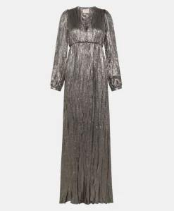 Discount ROBE BAN PLISSÉE EN LAMINÉ FLUIDE - Femme Robes