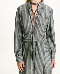 Online ROBE CONSTANT EN JERSEY LUREX - GRIS MULTICOLORE Femme Robes