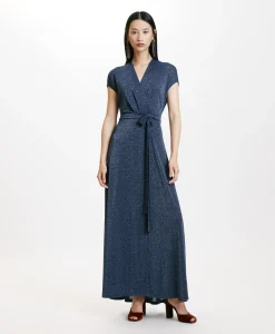 New ROBE COTONARIA EN JERSEY LUREX - Femme Robes