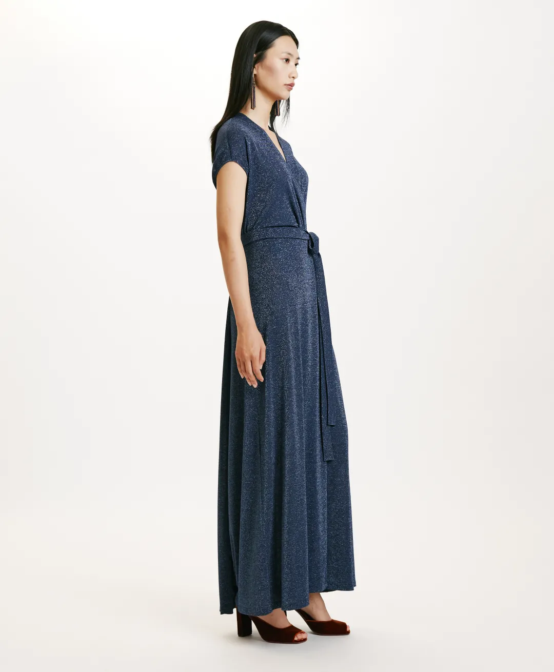 New ROBE COTONARIA EN JERSEY LUREX - Femme Robes