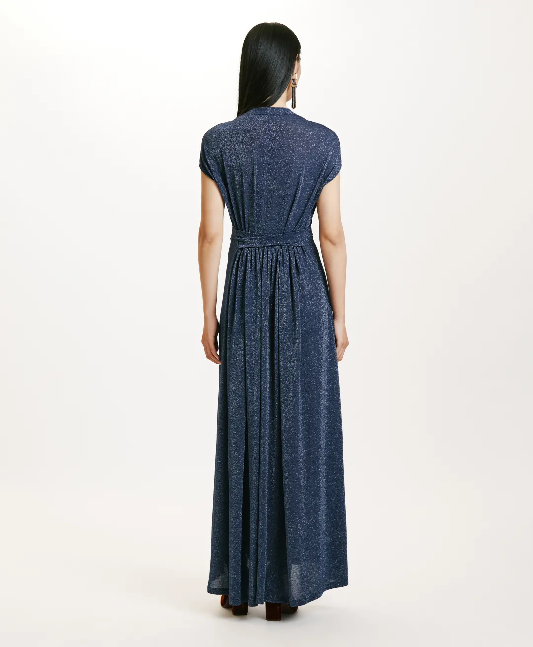 New ROBE COTONARIA EN JERSEY LUREX - Femme Robes