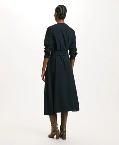 New ROBE IZUMI EN CHEVRON COTON LAINE - Femme Robes