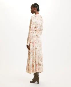 Discount ROBE MIWA EN VISCOSE JACQUARD IMPRIMÉE - MULTICOLORE ROSE Femme Robes