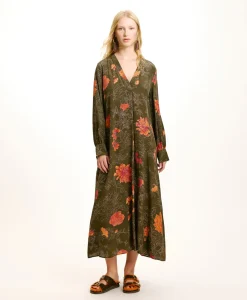 Clearance ROBE NAO EN CRÊPE DE CHINE IMPRIMÉ - Femme Robes