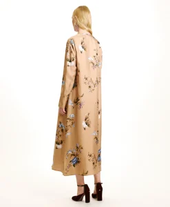 Outlet ROBE YUI EN SERGÉ DE SOIE IMPRIMÉ - Femme Robes