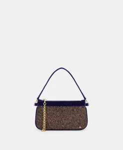 Best SAC KUROI BIS EN GLITTER AVEC VELOURS - Femme Sacs Et Pochettes