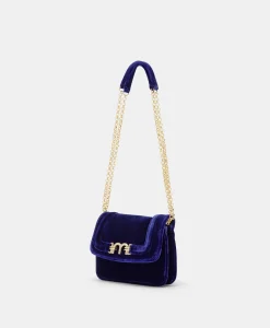 New SAC MIMI' FLORE EN VELOURS LISSE - Femme Sacs Et Pochettes