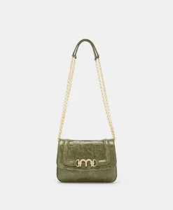 Sale SAC MIMI' FLORE EN CUIR NAPLAK - VERT OLIVE Femme Sacs Et Pochettes
