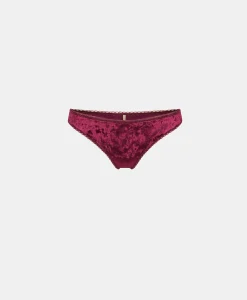SLIP ARCA EN VELOURS STRETCH - Femme Culottes