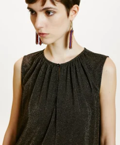 Discount TOP CRIS EN JERSEY LUREX - Femme Tops Et T-Shirts