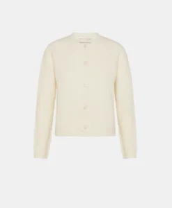 Outlet TRICOT DONBURI EFFET JERSEY UNI - CRÈME Femme Mailles