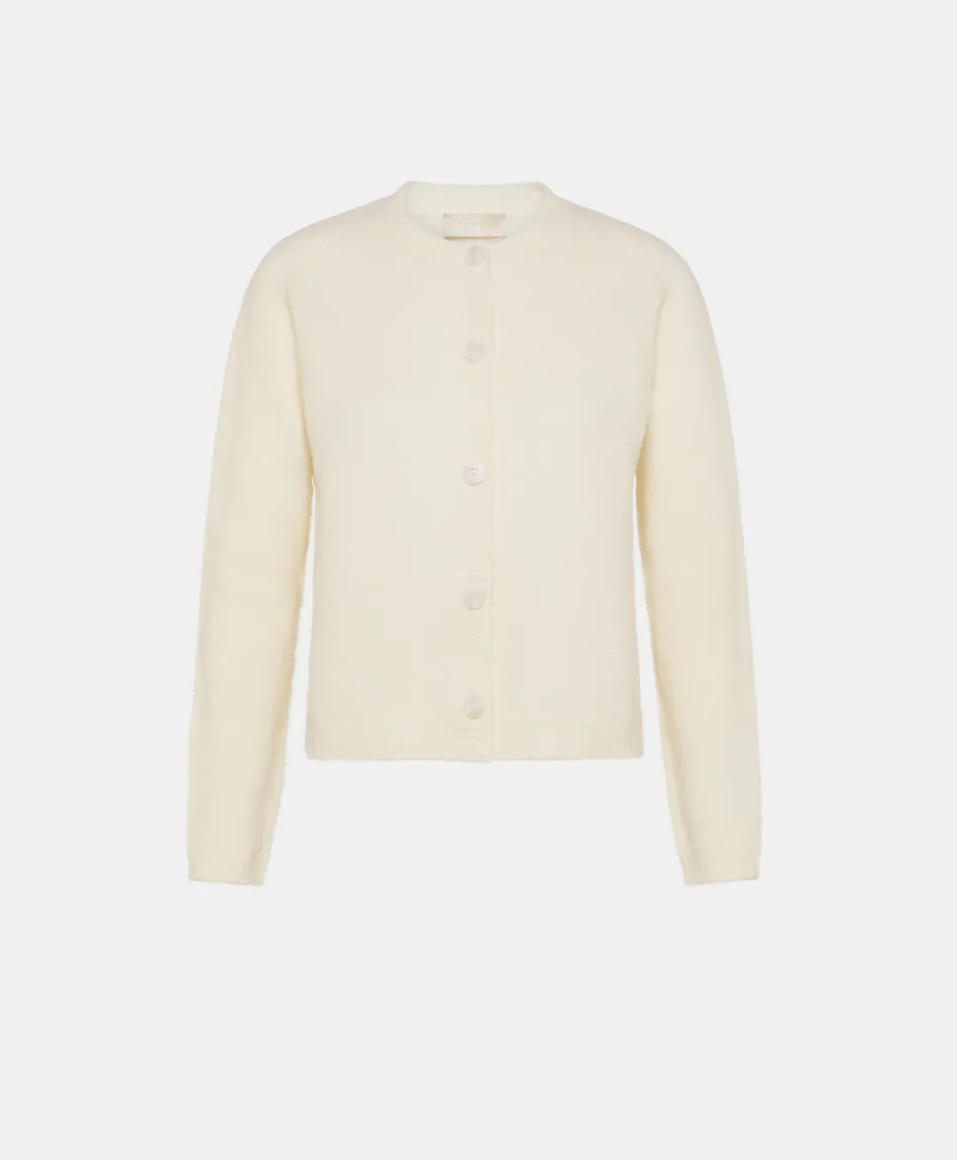 Outlet TRICOT DONBURI EFFET JERSEY UNI - CRÈME Femme Mailles