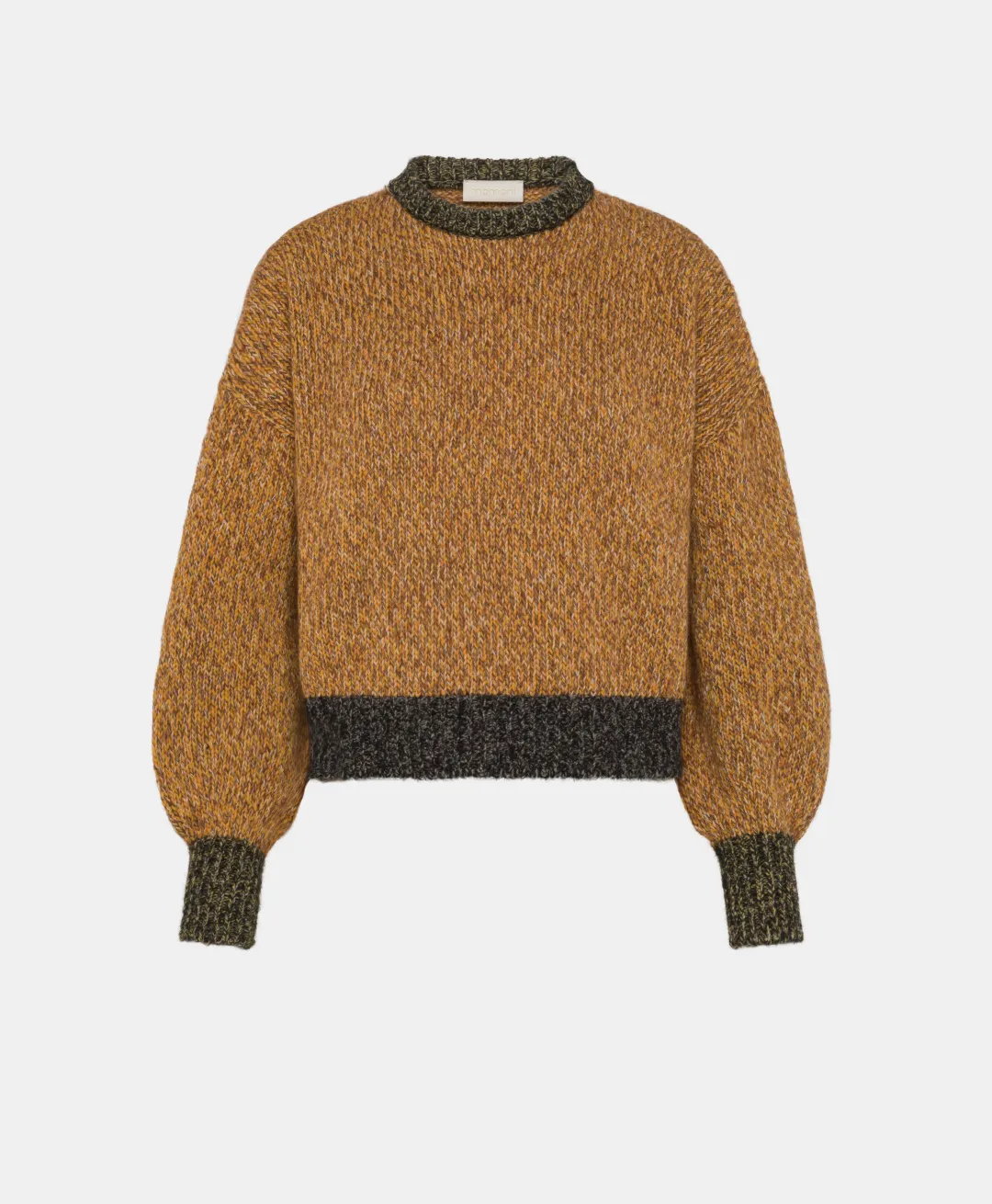 Discount TRICOT HEBI MOULINÉ COLOR BLOCK - MULTICOLORE ORANGE Femme Mailles