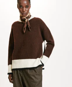 Discount TRICOT INU EFFET JERSEY COLOR BLOCK - Femme Mailles
