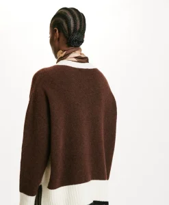 Discount TRICOT INU EFFET JERSEY COLOR BLOCK - Femme Mailles