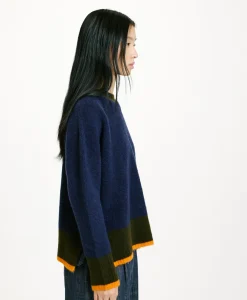 Outlet TRICOT INU EFFET JERSEY COLOR BLOCK - Femme Mailles