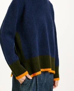 Outlet TRICOT INU EFFET JERSEY COLOR BLOCK - Femme Mailles