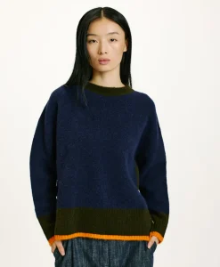 Outlet TRICOT INU EFFET JERSEY COLOR BLOCK - Femme Mailles