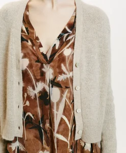 Clearance TRICOT JIRO EN MOHAIR MÉLANGE LUREX - CRÈME Femme Mailles