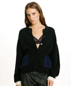 TRICOT KAERU EFFET JERSEY COLOR BLOCK - Femme Mailles