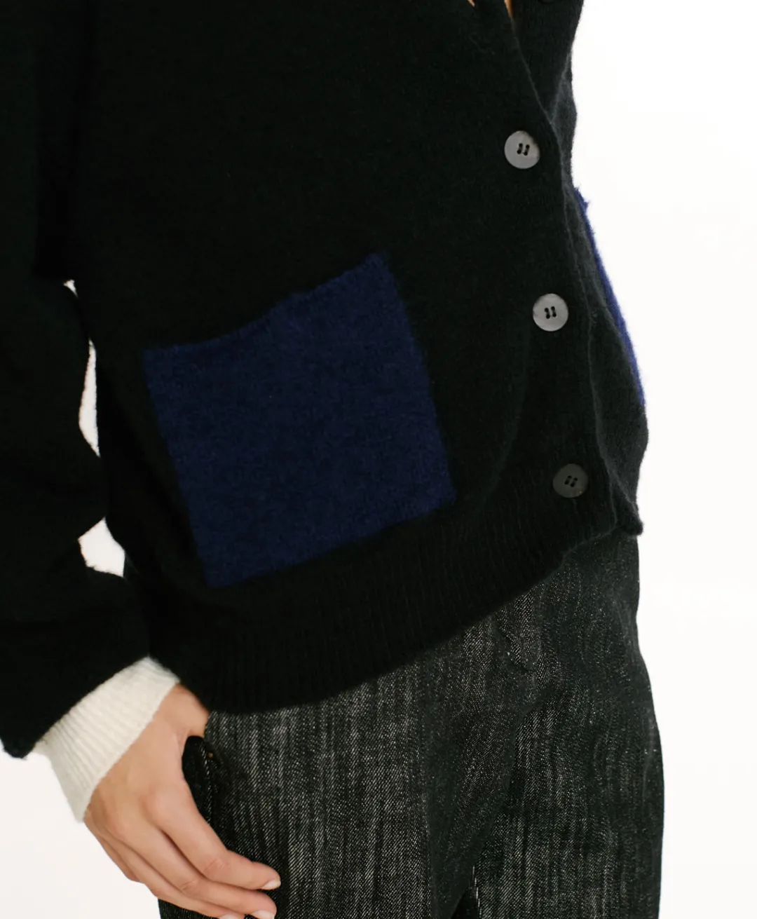 TRICOT KAERU EFFET JERSEY COLOR BLOCK - Femme Mailles