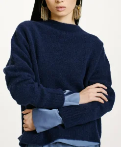 Hot TRICOT KOBE EFFET JERSEY UNI - Femme Mailles