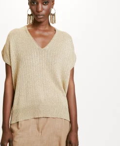 New TRICOT MOE EN LUREX - Femme Mailles