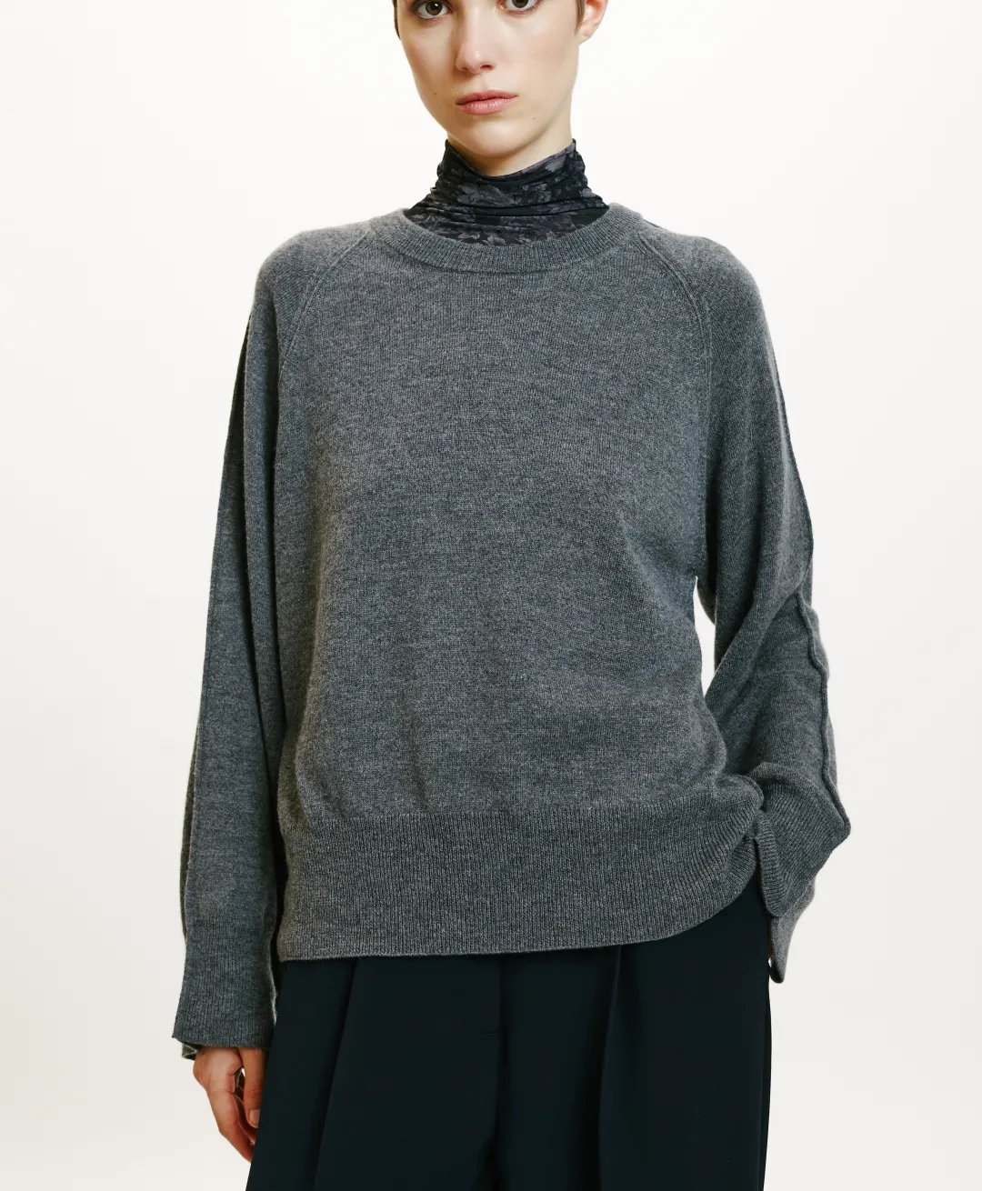 New TRICOT ODINO EN LAINE MÉRINOS CACHEMIRE - Femme Mailles
