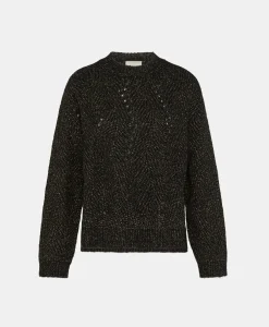 New TRICOT OITA POINT BRODERIE LUREX - Femme Mailles