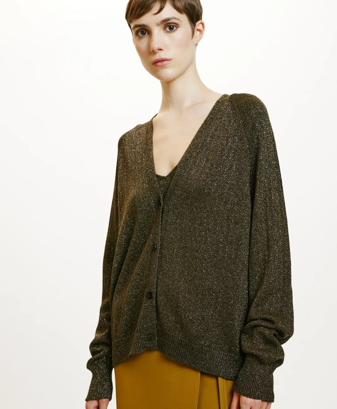 Outlet TRICOT SHIRO EN LUREX - Femme Mailles