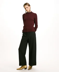 Best TRICOT TORA EN LAINE MÉRINOS - MOÛT DE RAISIN Femme Mailles