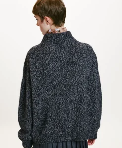 Hot TRICOT UMA MOULINÉ - GRIS CHARBON Femme Mailles