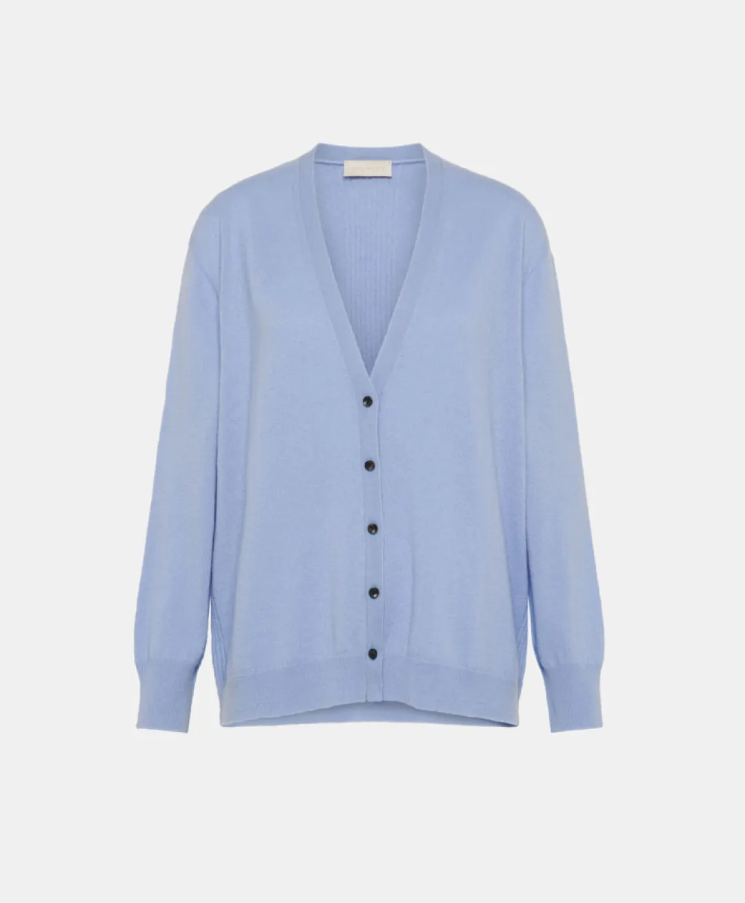 TRICOT ZOU EN CACHEMIRE - BLEU CIEL Femme Mailles