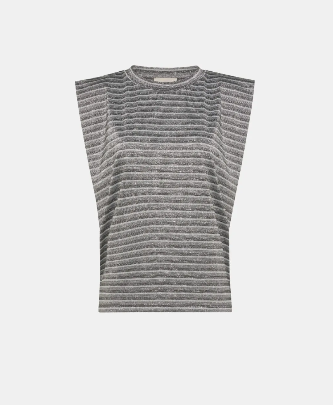 New TSHIRT ENNA EN JERSEY LUREX - GRIS MULTICOLORE Femme Tops Et T-Shirts