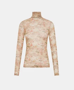 Sale T-SHIRT INE EN NYLON IMPRIMÉ - MULTICOLORE ROSE Femme Tops Et T-Shirts