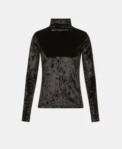 Sale T-SHIRT INE EN VELOURS STRETCH - Femme Tops Et T-Shirts