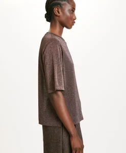 Hot TSHIRT IORA EN JERSEY LUREX - Femme Tops Et T-Shirts