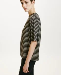 Clearance TSHIRT IORA EN JERSEY LUREX - MULTICOLORE CUIVRE Femme Tops Et T-Shirts
