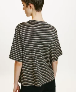 Clearance TSHIRT IORA EN JERSEY LUREX - MULTICOLORE CUIVRE Femme Tops Et T-Shirts