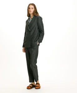 Online VESTE ROSEMARY EN CHEVRON VISCOSE LAINE STRETCH - GRIS CHARBON Femme Costumes