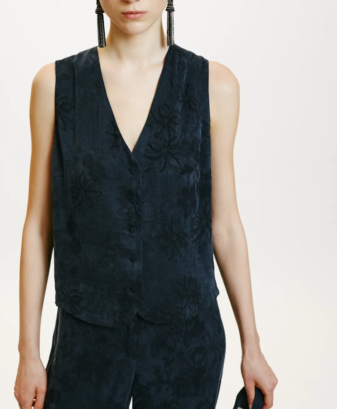 Sale VESTE SABI EN LYONCEL VISCOSE JACQUARD - Femme Vestes